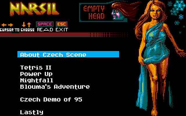 Titulní obrazovka Narsil – English special